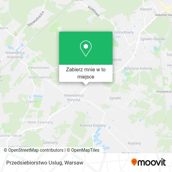 Mapa Przedsiebiorstwo Uslug