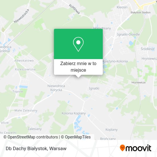 Mapa Db Dachy Białystok