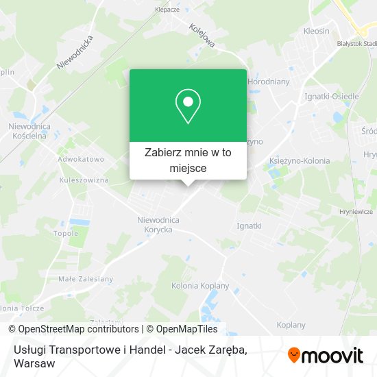 Mapa Usługi Transportowe i Handel - Jacek Zaręba