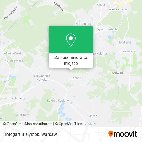 Mapa Integart Bialystok