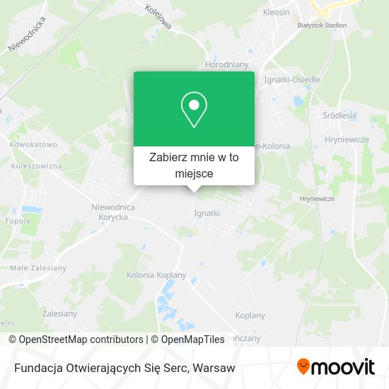 Mapa Fundacja Otwierających Się Serc