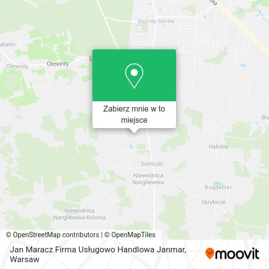 Mapa Jan Maracz Firma Usługowo Handlowa Janmar