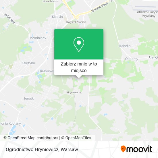 Mapa Ogrodnictwo Hryniewicz