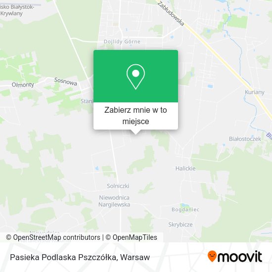 Mapa Pasieka Podlaska Pszczółka