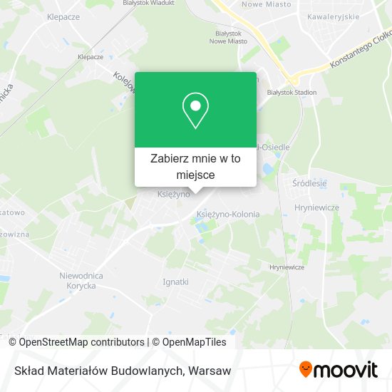 Mapa Skład Materiałów Budowlanych