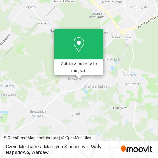 Mapa Czex. Mechanika Maszyn i Ślusarstwo. Wały Napędowe