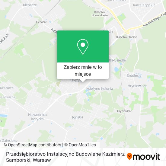 Mapa Przedsiębiorstwo Instalacyjno Budowlane Kazimierz Samborski