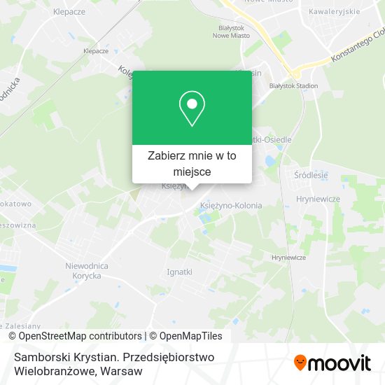 Mapa Samborski Krystian. Przedsiębiorstwo Wielobranżowe