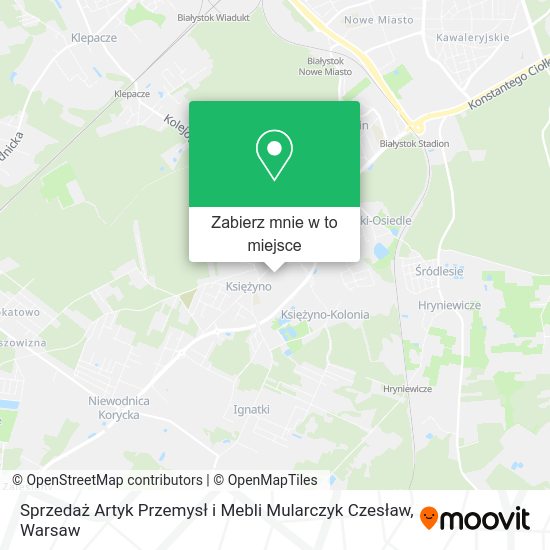 Mapa Sprzedaż Artyk Przemysł i Mebli Mularczyk Czesław