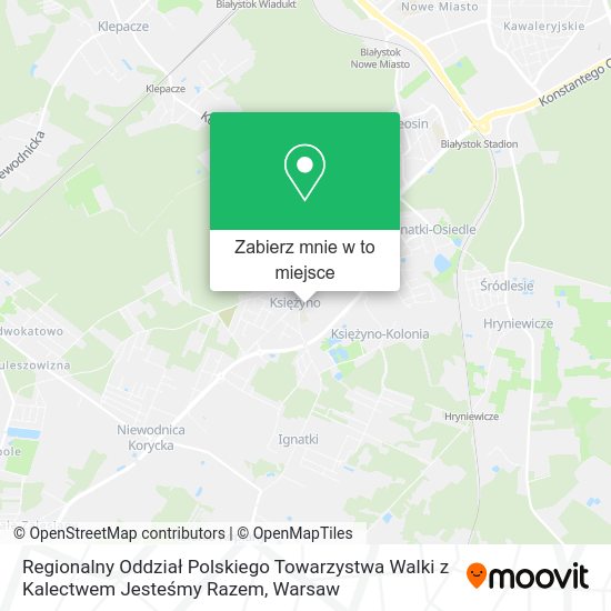 Mapa Regionalny Oddział Polskiego Towarzystwa Walki z Kalectwem Jesteśmy Razem