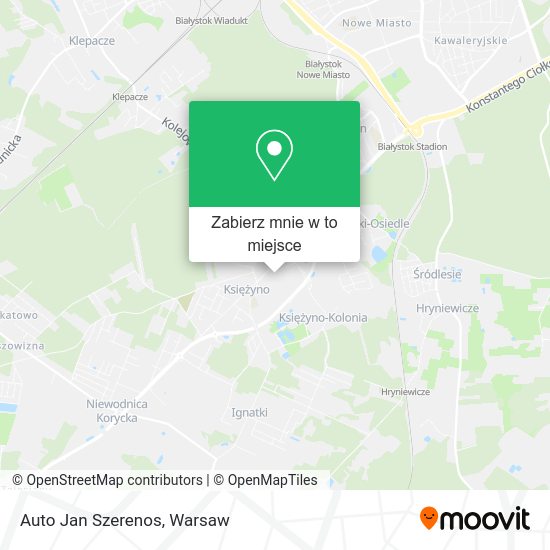 Mapa Auto Jan Szerenos