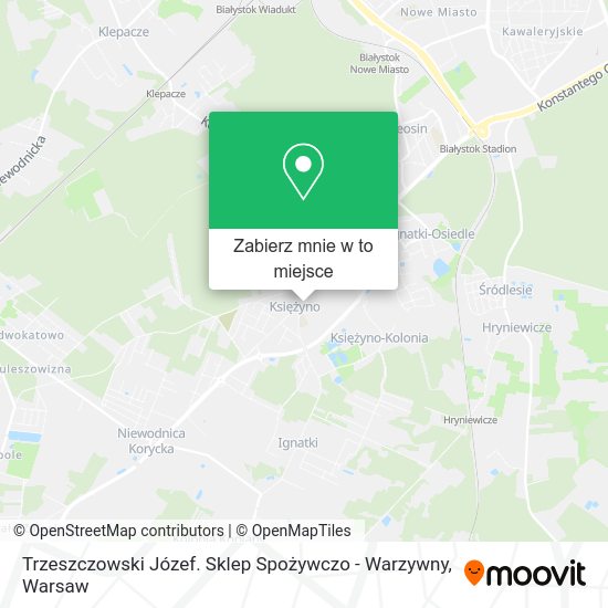 Mapa Trzeszczowski Józef. Sklep Spożywczo - Warzywny