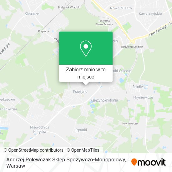 Mapa Andrzej Polewczak Sklep Spożywczo-Monopolowy