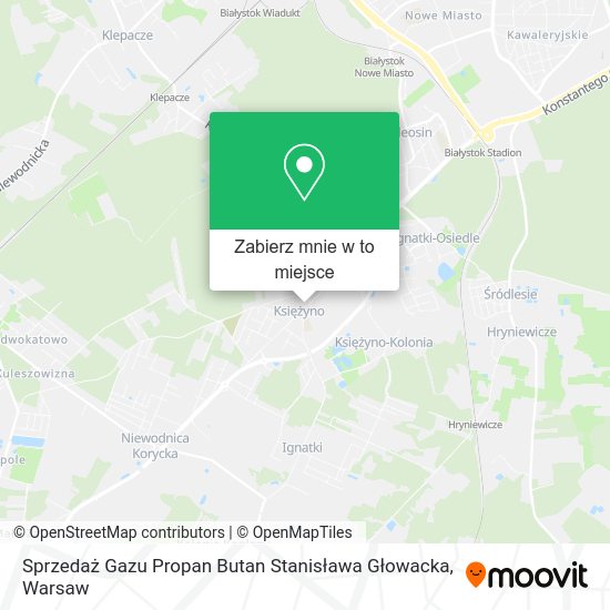 Mapa Sprzedaż Gazu Propan Butan Stanisława Głowacka