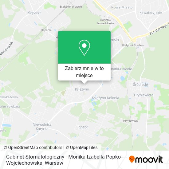 Mapa Gabinet Stomatologiczny - Monika Izabella Popko-Wojciechowska