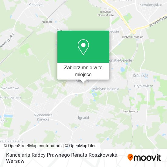 Mapa Kancelaria Radcy Prawnego Renata Roszkowska