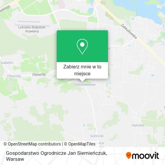 Mapa Gospodarstwo Ogrodnicze Jan Siemieńczuk