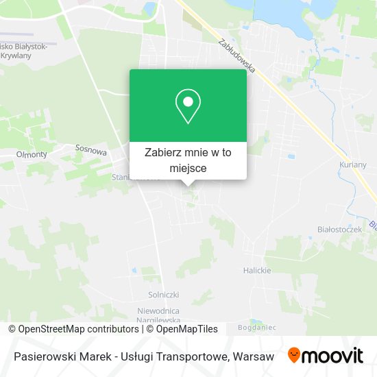 Mapa Pasierowski Marek - Usługi Transportowe