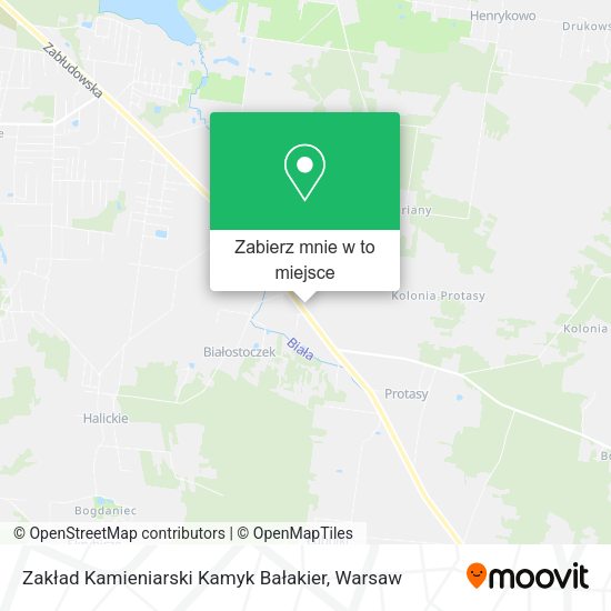 Mapa Zakład Kamieniarski Kamyk Bałakier