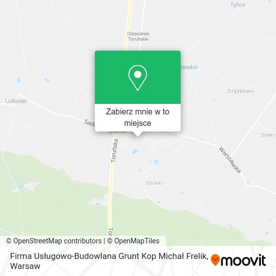 Mapa Firma Usługowo-Budowlana Grunt Kop Michał Frelik