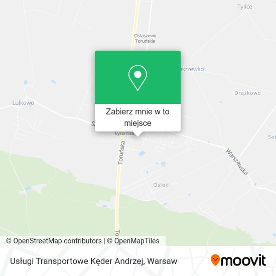 Mapa Usługi Transportowe Kęder Andrzej