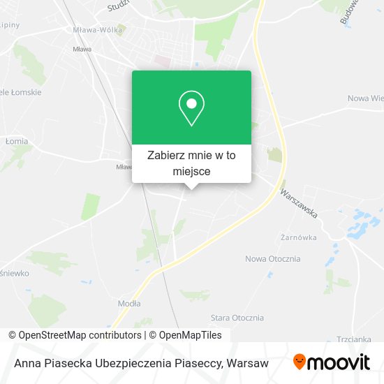 Mapa Anna Piasecka Ubezpieczenia Piaseccy