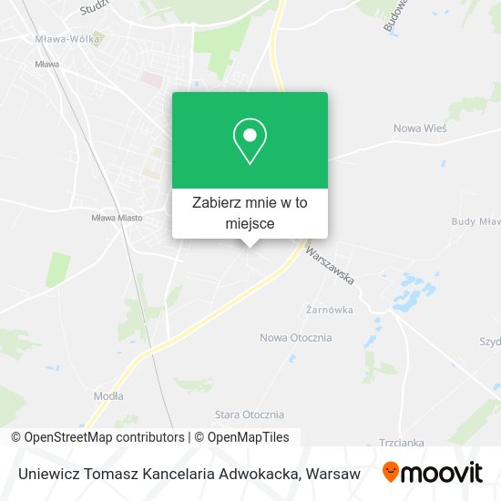 Mapa Uniewicz Tomasz Kancelaria Adwokacka