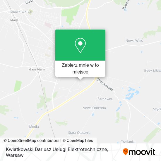 Mapa Kwiatkowski Dariusz Usługi Elektrotechniczne