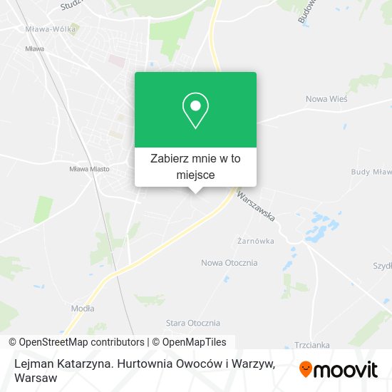 Mapa Lejman Katarzyna. Hurtownia Owoców i Warzyw