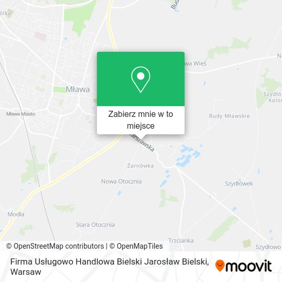 Mapa Firma Usługowo Handlowa Bielski Jarosław Bielski