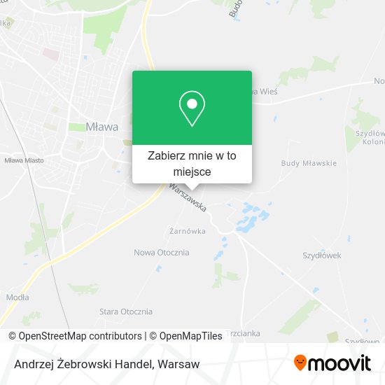 Mapa Andrzej Żebrowski Handel