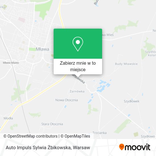 Mapa Auto Impuls Sylwia Żbikowska