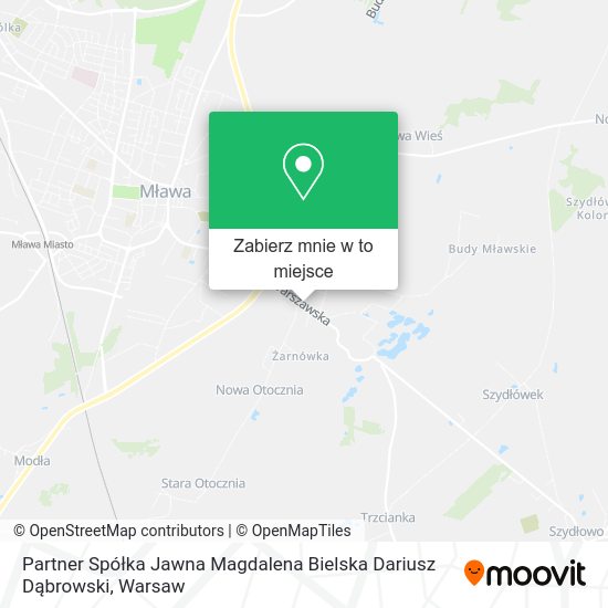 Mapa Partner Spółka Jawna Magdalena Bielska Dariusz Dąbrowski