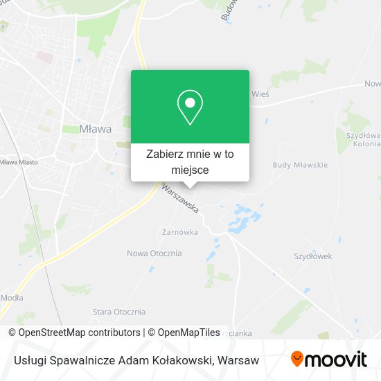 Mapa Usługi Spawalnicze Adam Kołakowski