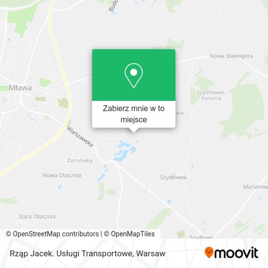 Mapa Rząp Jacek. Usługi Transportowe