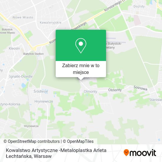 Mapa Kowalstwo Artystyczne -Metaloplastka Arleta Łechtańska