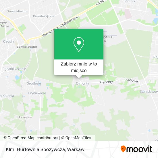 Mapa Klm. Hurtownia Spożywcza