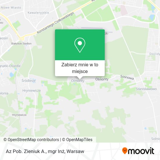 Mapa Az Pob. Zieniuk A., mgr Inż