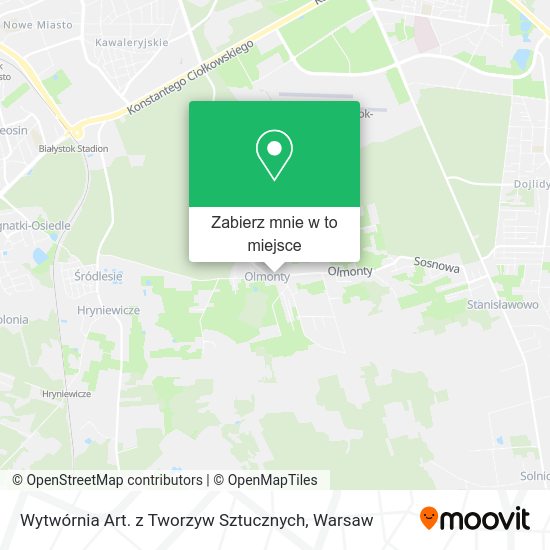 Mapa Wytwórnia Art. z Tworzyw Sztucznych