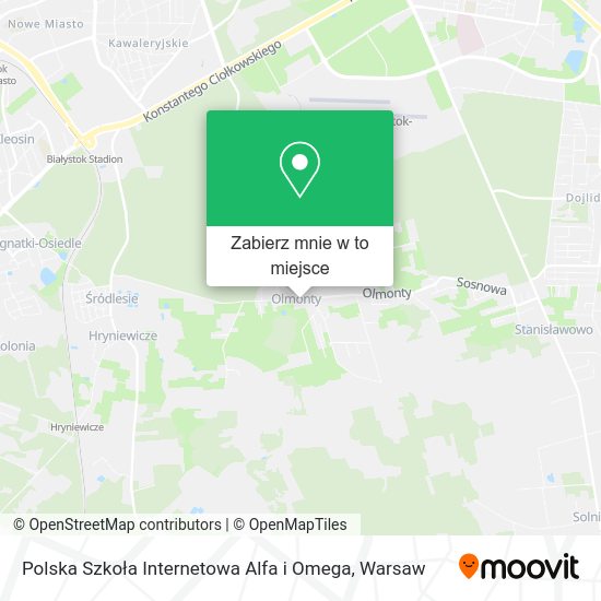 Mapa Polska Szkoła Internetowa Alfa i Omega