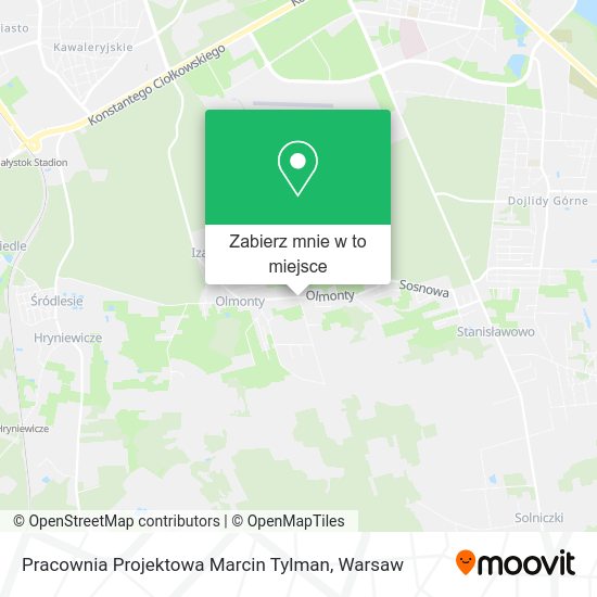 Mapa Pracownia Projektowa Marcin Tylman