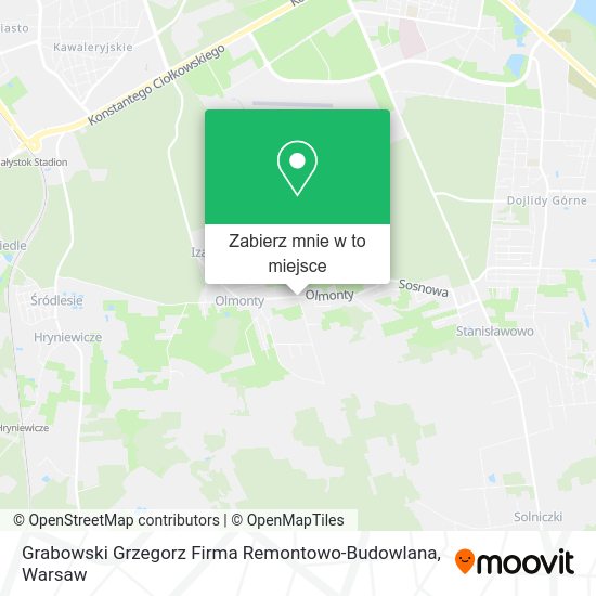 Mapa Grabowski Grzegorz Firma Remontowo-Budowlana