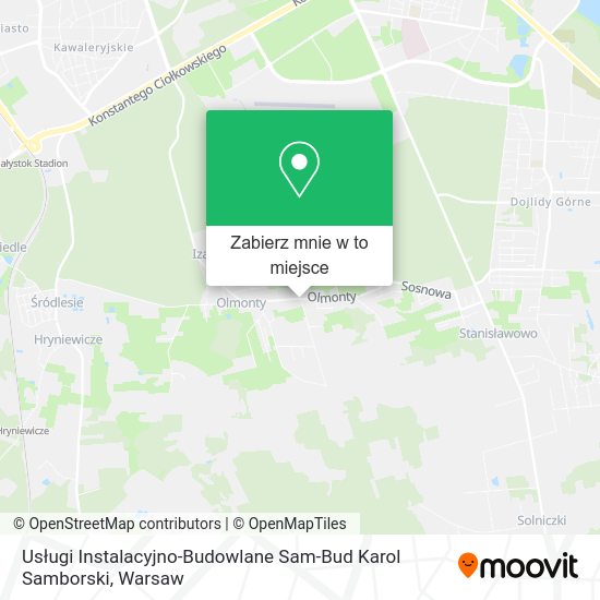 Mapa Usługi Instalacyjno-Budowlane Sam-Bud Karol Samborski