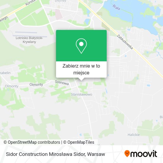 Mapa Sidor Construction Mirosława Sidor