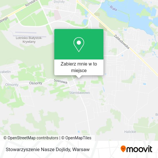 Mapa Stowarzyszenie Nasze Dojlidy