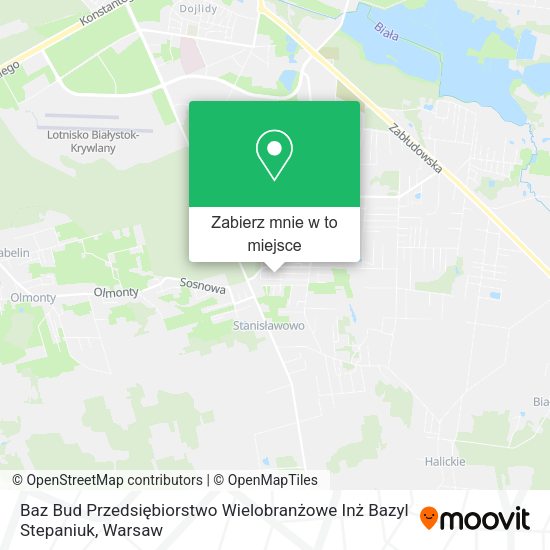 Mapa Baz Bud Przedsiębiorstwo Wielobranżowe Inż Bazyl Stepaniuk