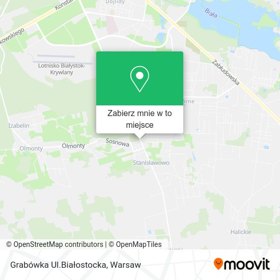 Mapa Grabówka Ul.Białostocka