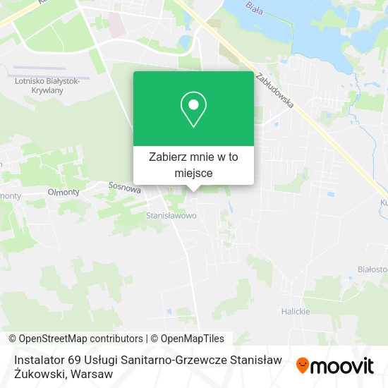 Mapa Instalator 69 Usługi Sanitarno-Grzewcze Stanisław Żukowski