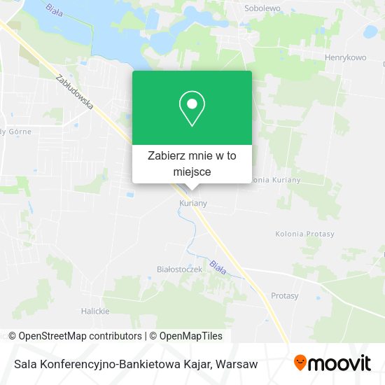 Mapa Sala Konferencyjno-Bankietowa Kajar