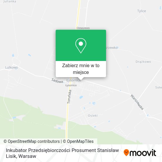 Mapa Inkubator Przedsiębiorczości Prosument Stanisław Lisik